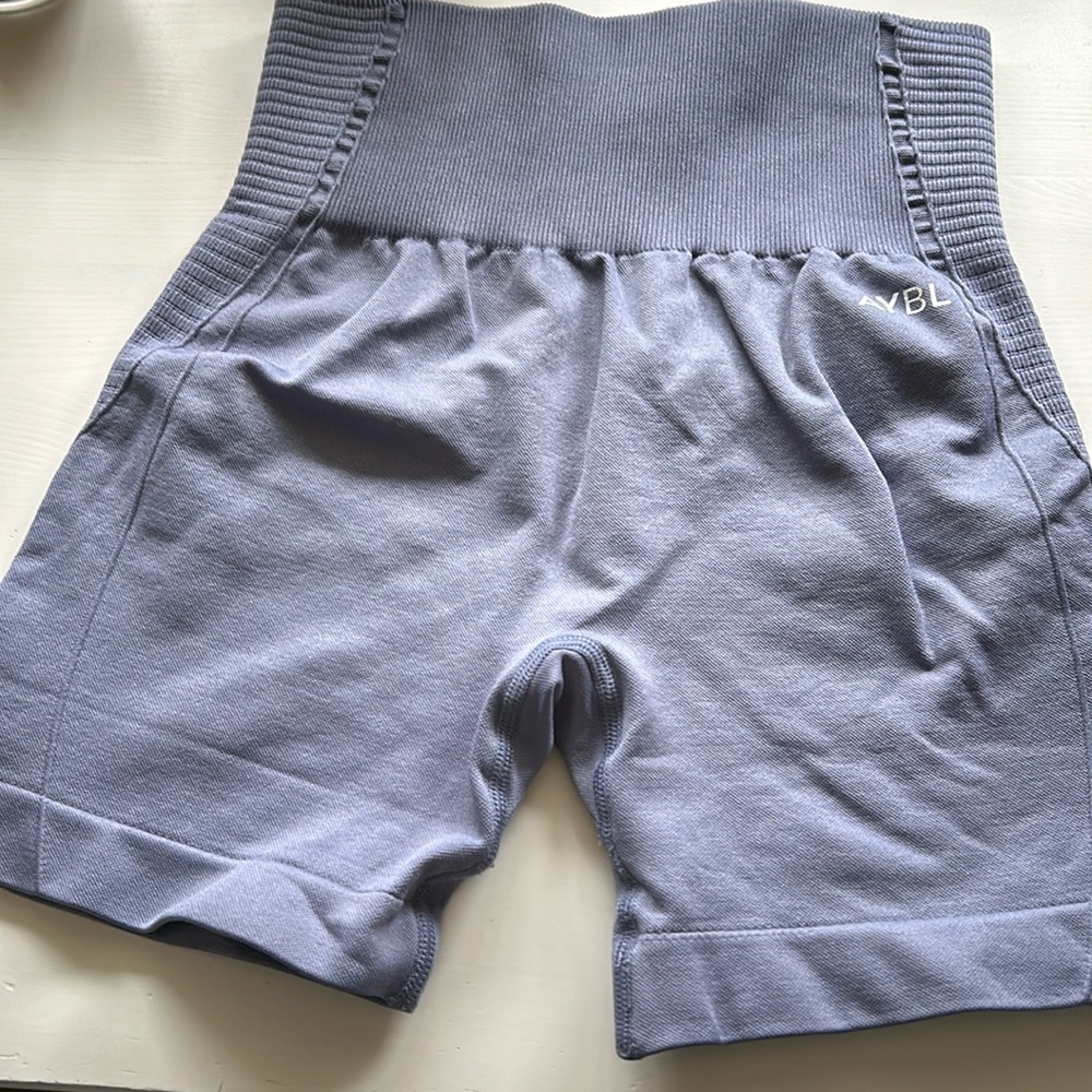 AYBL seamless light blue shorts